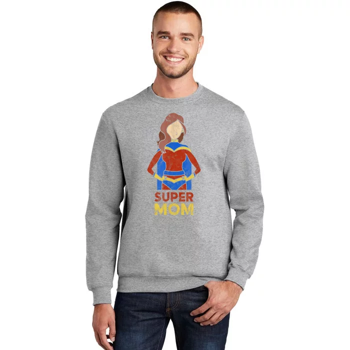 Super Mom Wo Mothers Day Gift from Son Mommy Mama Tall Sweatshirt