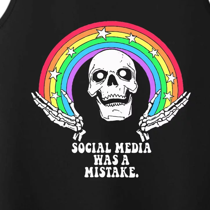 Social Media Was A Mistake Performance Tank