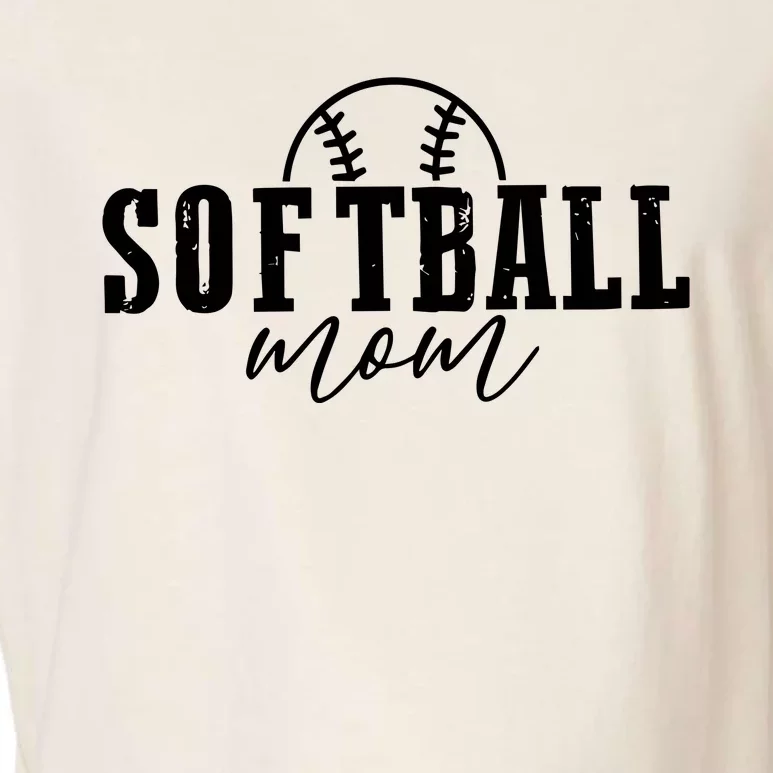 Softball Mom Wallet Is Empty Heart Is Full Garment-Dyed Women's Muscle Tee