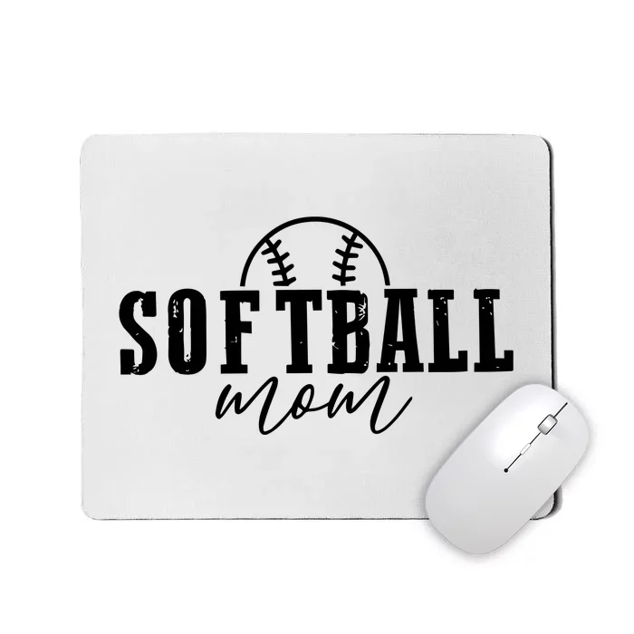 Softball Mom Wallet Is Empty Heart Is Full Mousepad