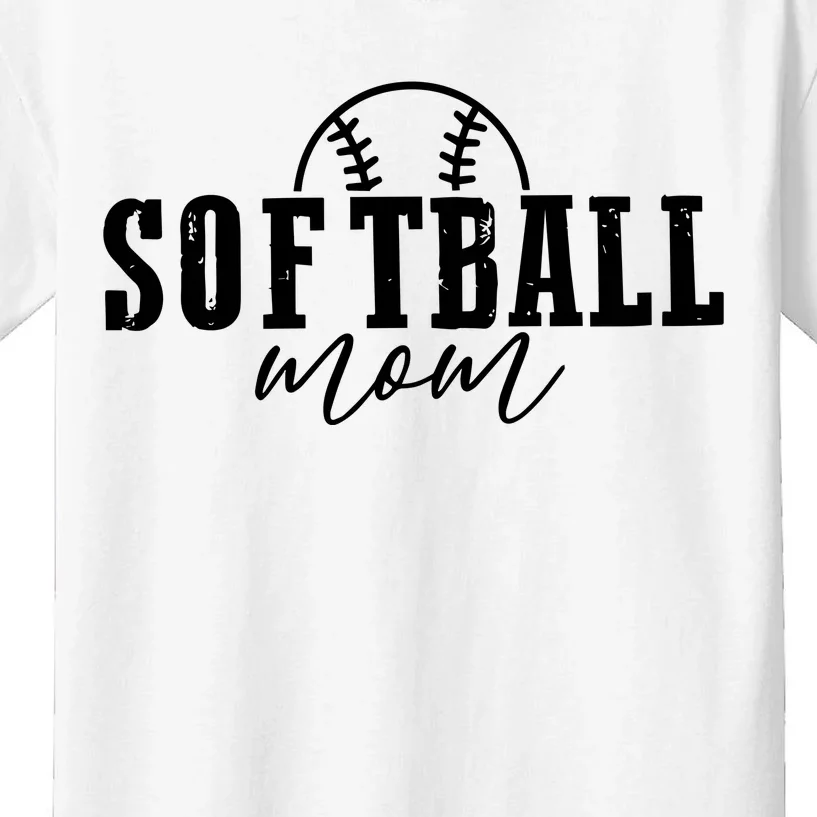 Softball Mom Wallet Is Empty Heart Is Full Kids T-Shirt