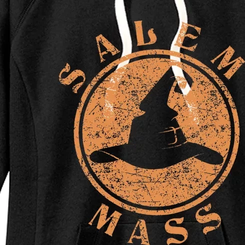 Salem Mass Witch Trials Wiccan Symbol Womens Halloween Women's Fleece Hoodie