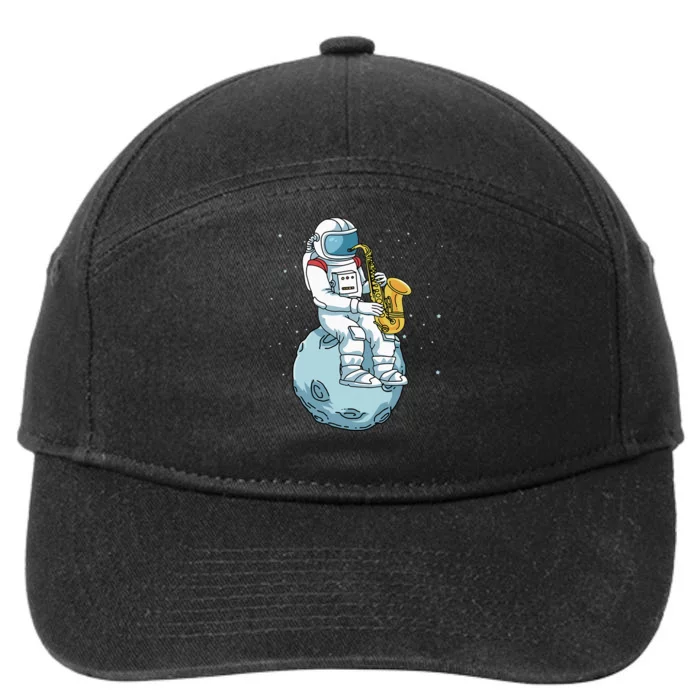 Saxophone Men Women Saxophonist Gifts Jazz Music 7-Panel Snapback Hat