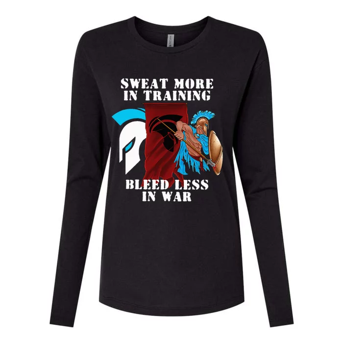 Sweat More Warrior  Bozz Gear by BattleBozzy Womens Cotton Relaxed Long Sleeve T-Shirt