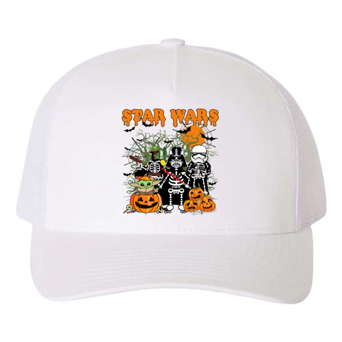 Star Movie Wars Halloween Darth Skeleton Halloween Family Yupoong Adult 5-Panel Trucker Hat