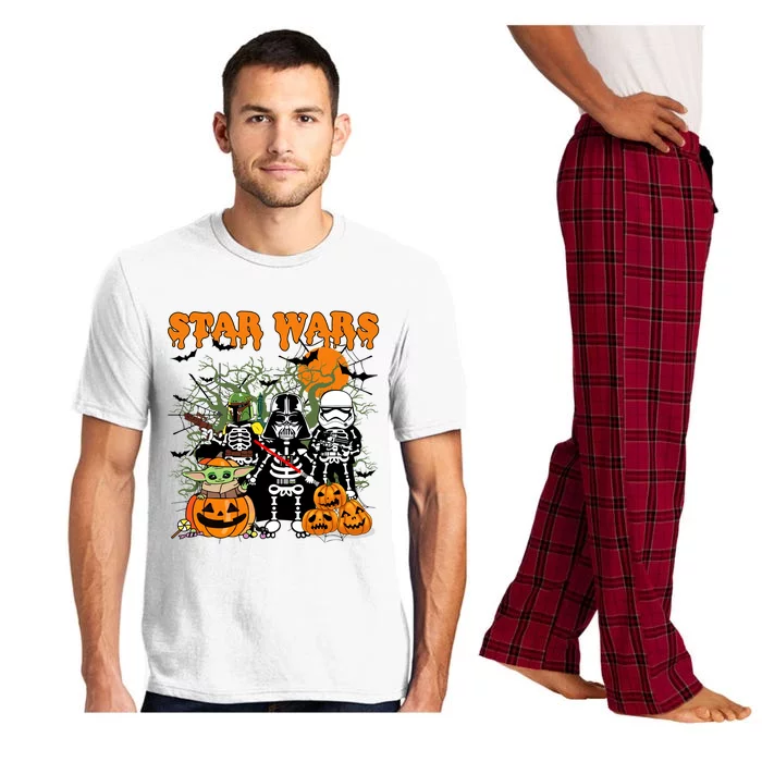 Star Movie Wars Halloween Darth Skeleton Halloween Family Pajama Set