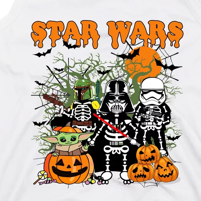 Star Movie Wars Halloween Darth Skeleton Halloween Family Tank Top