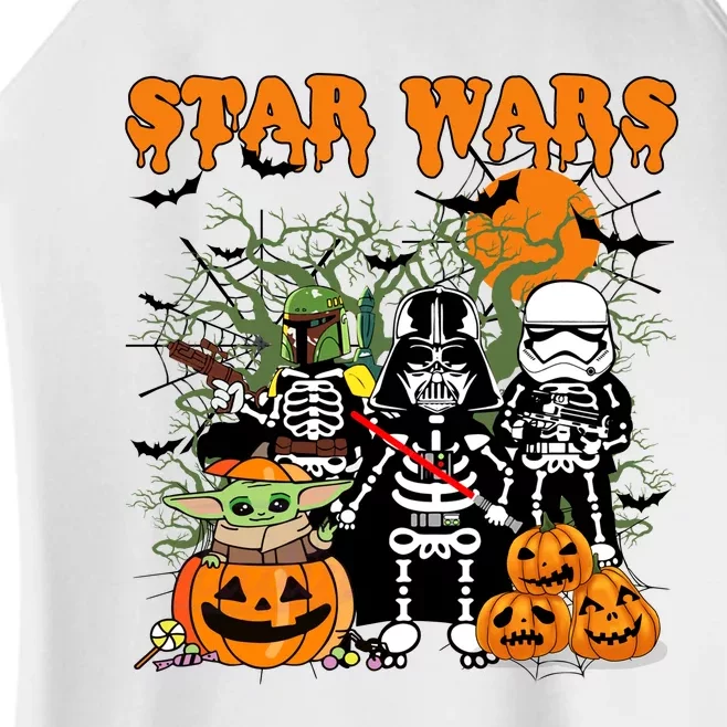 Star Movie Wars Halloween Darth Skeleton Halloween Family Women’s Perfect Tri Rocker Tank