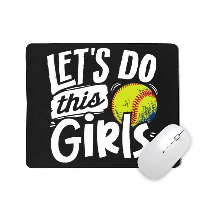 Softball Mom Women Girl Softball Lover Mousepad