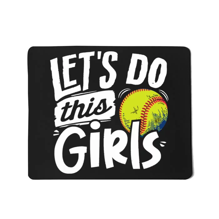 Softball Mom Women Girl Softball Lover Mousepad