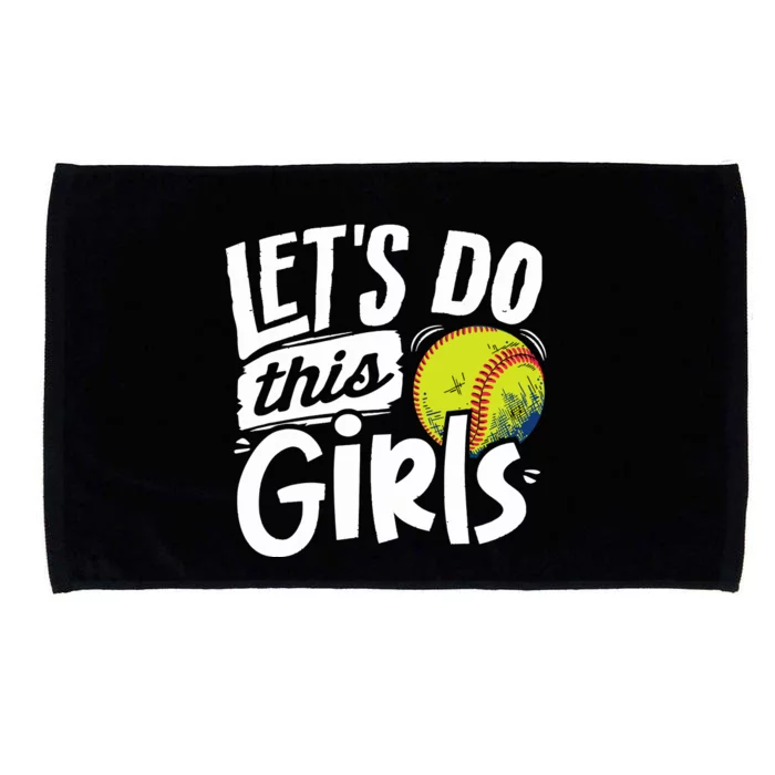 Softball Mom Women Girl Softball Lover Microfiber Hand Towel