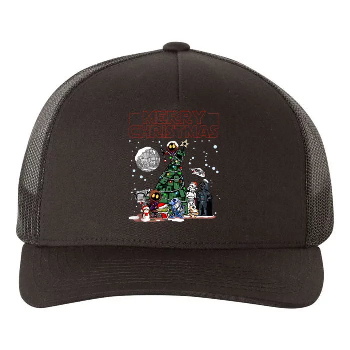 Star Movie Wars Christmas Merry Christmas Yupoong Adult 5-Panel Trucker Hat