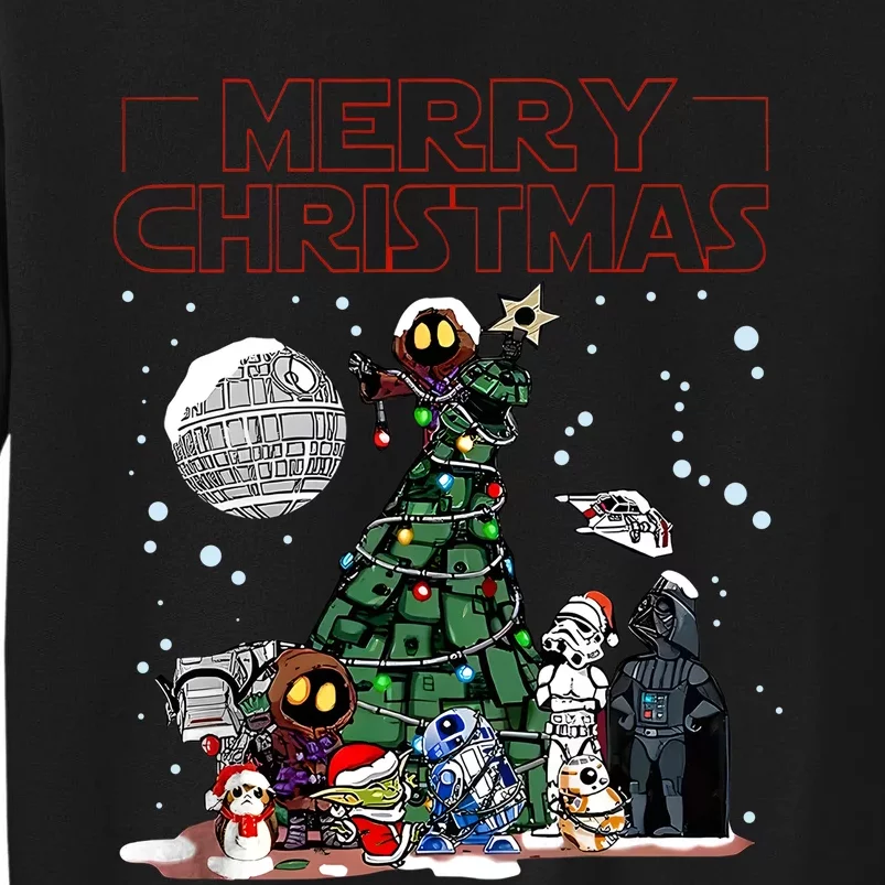 Star Movie Wars Christmas Merry Christmas Tall Sweatshirt