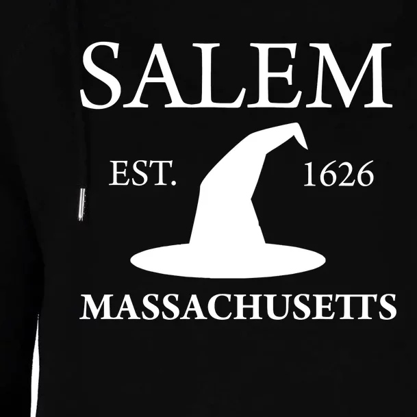 Salem Massachusetts Witch Gift Womens Funnel Neck Pullover Hood