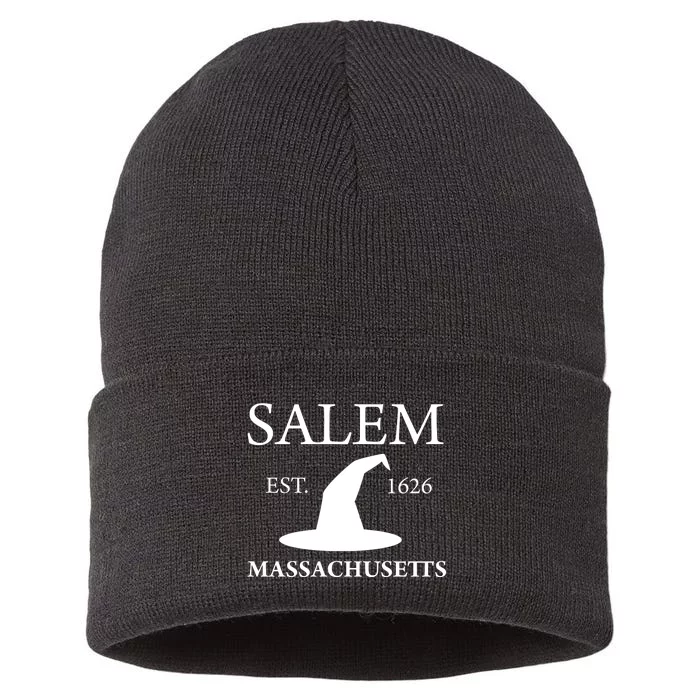 Salem Massachusetts Witch Gift Sustainable Knit Beanie