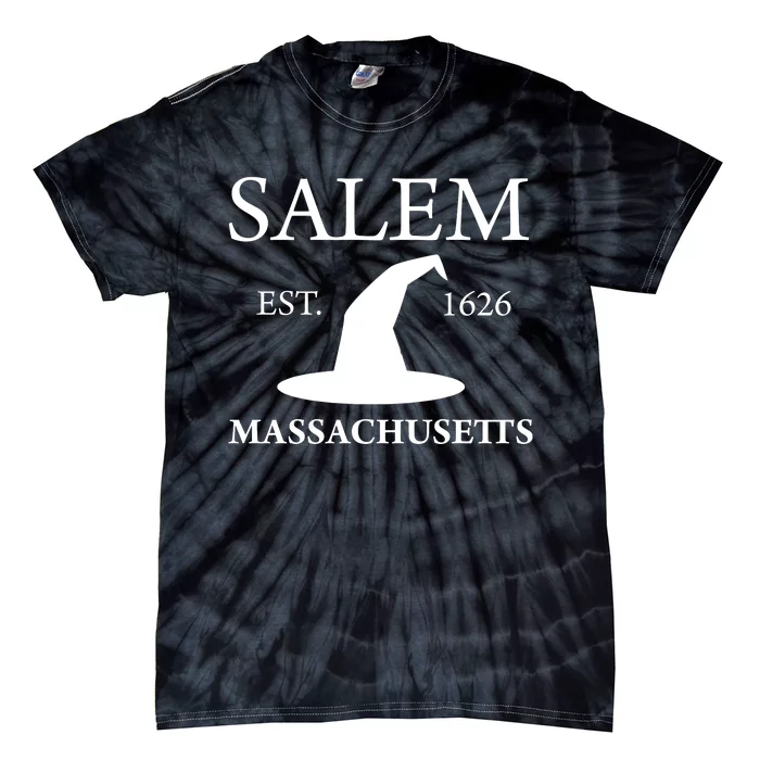 Salem Massachusetts Witch Gift Tie-Dye T-Shirt