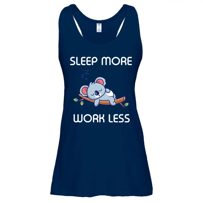 Sleep More Work Less Ladies Essential Flowy Tank