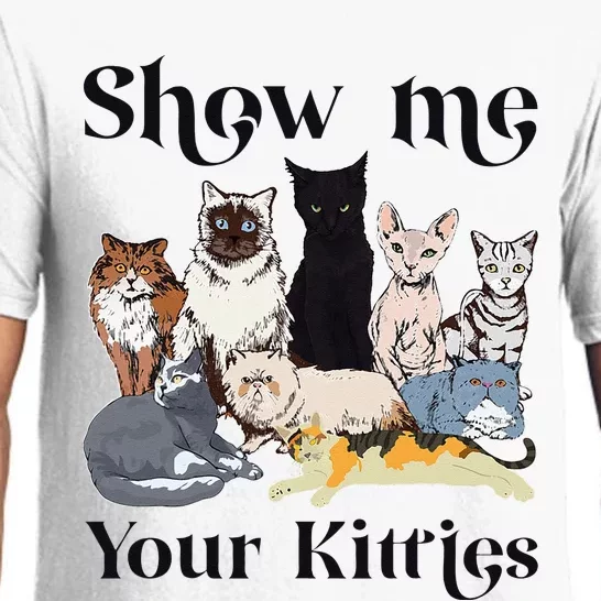 Show Me Your Kitties Cat Breed Cute Cat Pajama Set