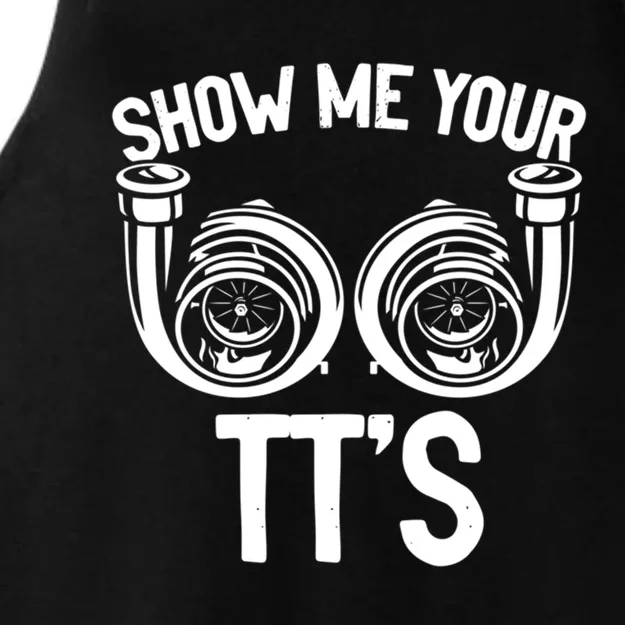 Show Me Your Tt Twin Turbo Racing Gift Ladies Tri-Blend Wicking Tank