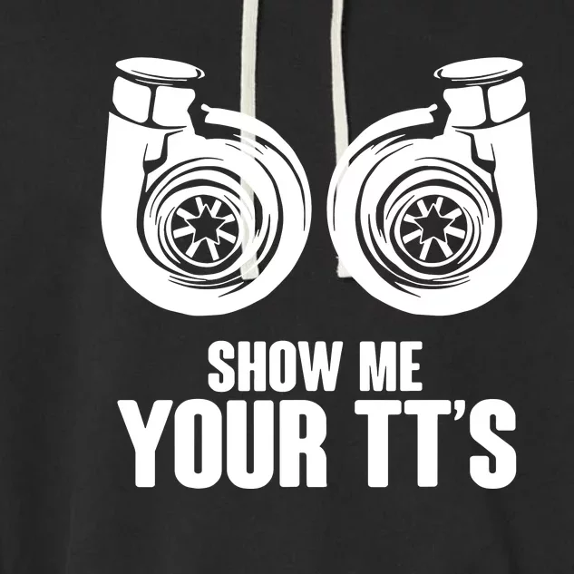 Show Me Your TtS Twin Turbo Car Racing Garment-Dyed Fleece Hoodie