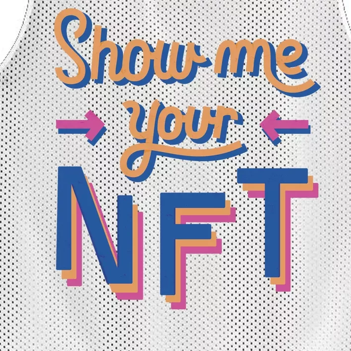 Show Me Your NFT Mesh Reversible Basketball Jersey Tank