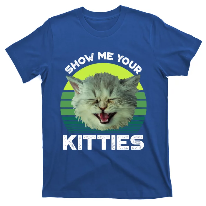 Show Me Your Kitties Cat Lover Green Pattys Day 2020 Great Gift T-Shirt