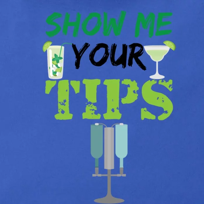 Show Me Your Tips Ings Funny Bartender Gift Zip Tote Bag