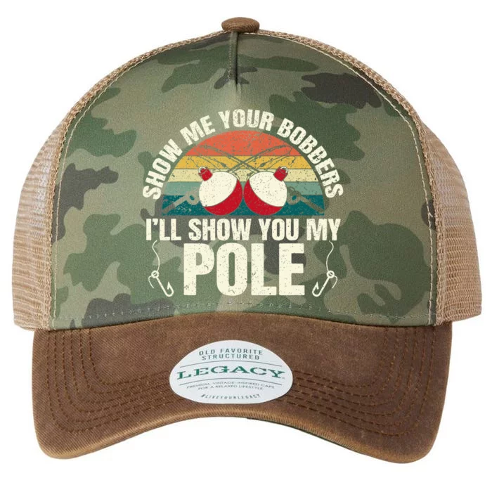 Show Me Your Bobbers For A Adult Humor Legacy Tie Dye Trucker Hat