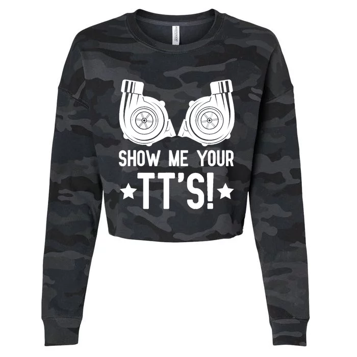 Show Me Your TTs Street Racing Twin Turbo Cropped Pullover Crew