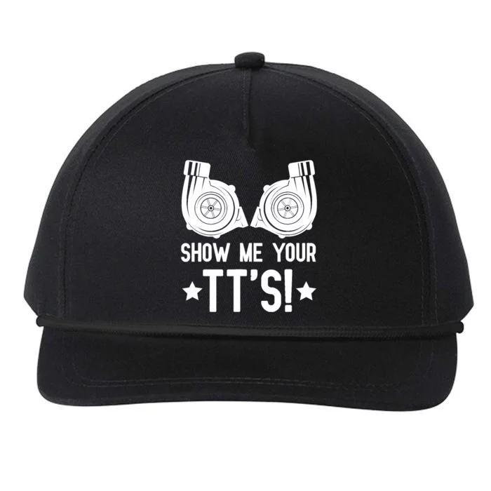 Show Me Your TTs Street Racing Twin Turbo Snapback Five-Panel Rope Hat