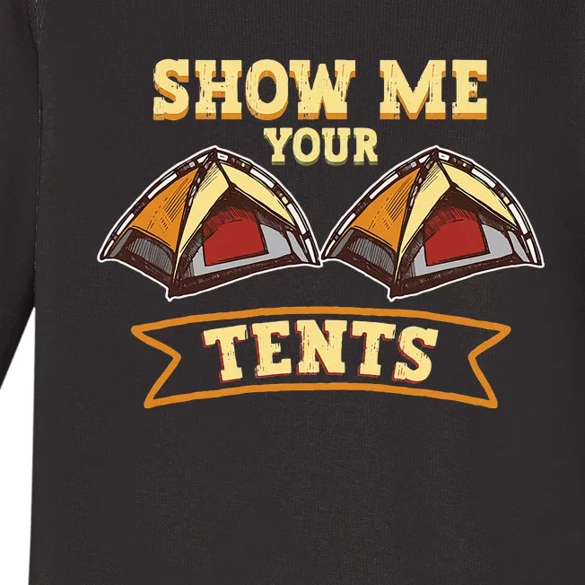 Show Me Your Tents Nature Glamping Camping Baby Long Sleeve Bodysuit