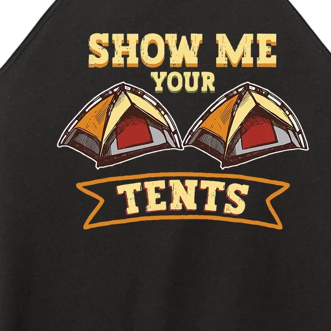 Show Me Your Tents Nature Glamping Camping Women’s Perfect Tri Rocker Tank