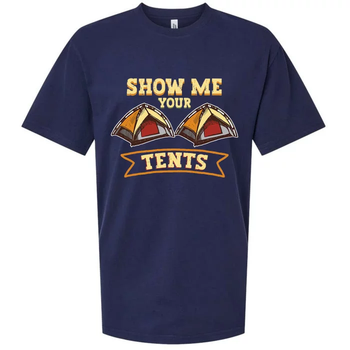 Show Me Your Tents Nature Glamping Camping Sueded Cloud Jersey T-Shirt