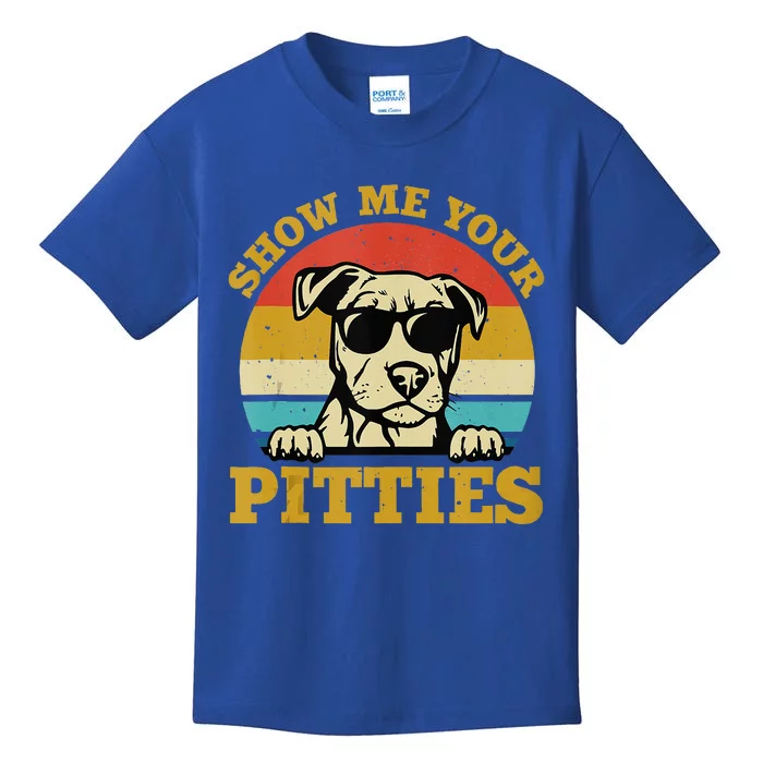 Show Me Your Pitties Funny Pitbull Dog Lovers Wo Kids T-Shirt