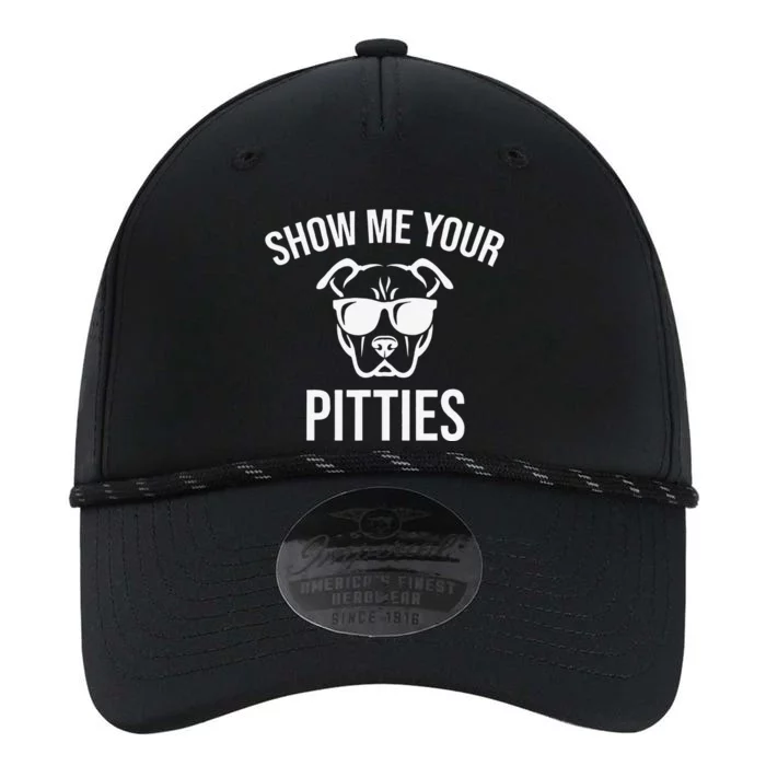 Show Me Your Pitties Funny Pitbull Dog Lovers Retro Vintage Gift Performance The Dyno Cap