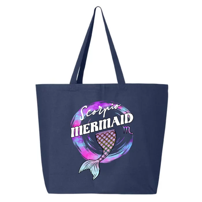 Scorpio Mermaid Zodiac Sign With Mermaid Tail Gift 25L Jumbo Tote