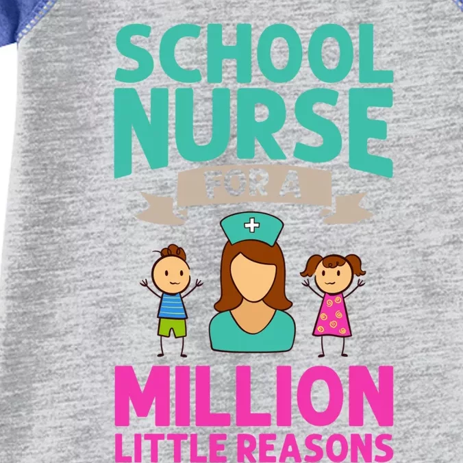 School Nurse Appreciation Assistant Nursing Education Funny Gift Infant Baby Jersey Bodysuit