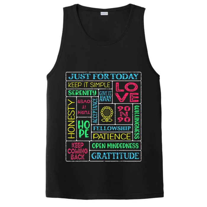 Spiritual Narcotics Anonymous Garden Performance Tank