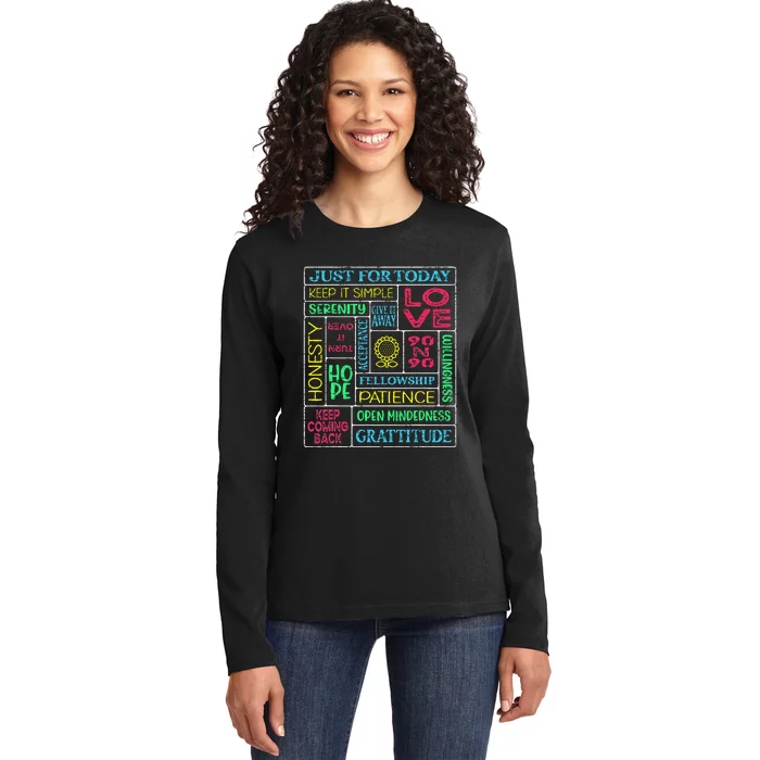 Spiritual Narcotics Anonymous Garden Ladies Long Sleeve Shirt