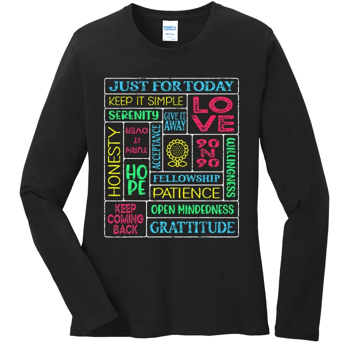 Spiritual Narcotics Anonymous Garden Ladies Long Sleeve Shirt