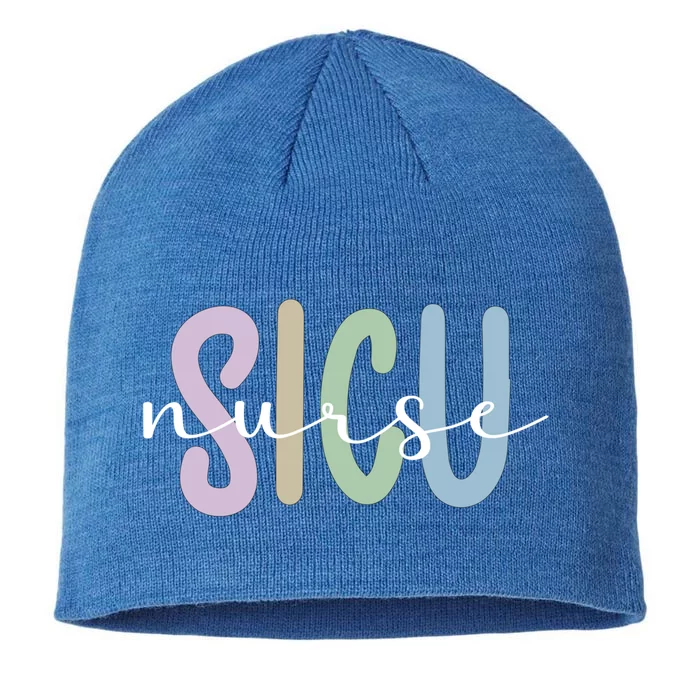 Sicu Nurse Appreciation Surgical Intensive Care Unit Cute Gift 8 1/2in Sustainable Knit Beanie