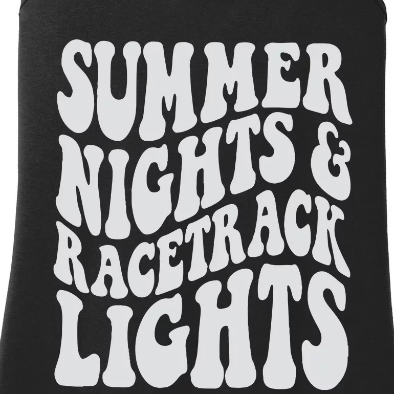 Summer Nights And Race Track Lights Ladies Essential Tank