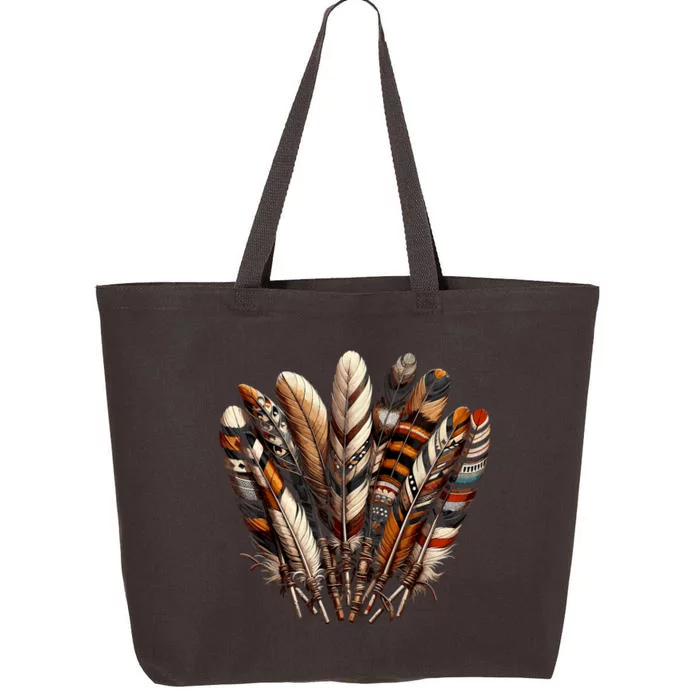 Southwest Native American Indian Feather 25L Jumbo Tote