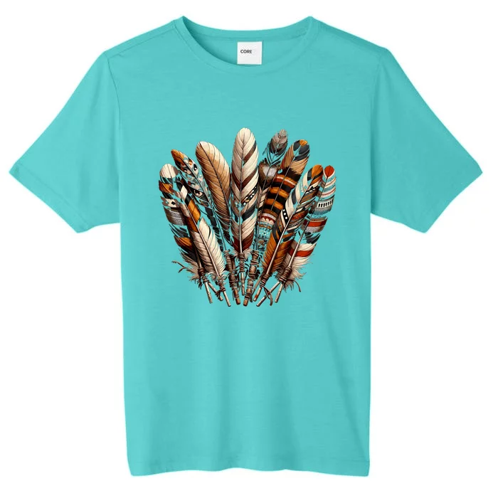 Southwest Native American Indian Feather ChromaSoft Performance T-Shirt