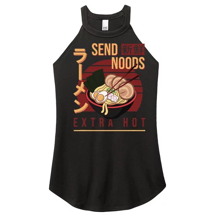 Send Noods Anime Pho Cup Ra Soup Noodles Bowl Send Noods Women’s Perfect Tri Rocker Tank