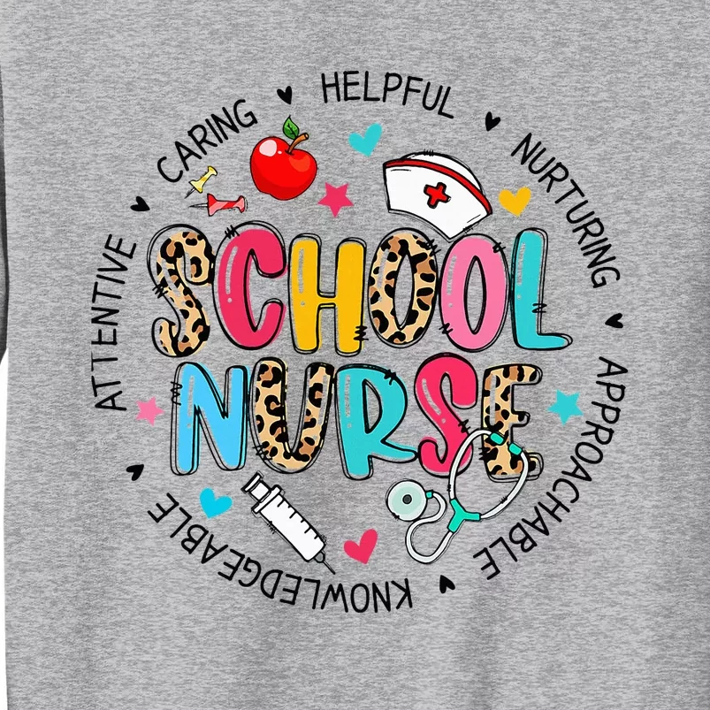 School Nurse Appreciation Back To School Nurse Tall Sweatshirt