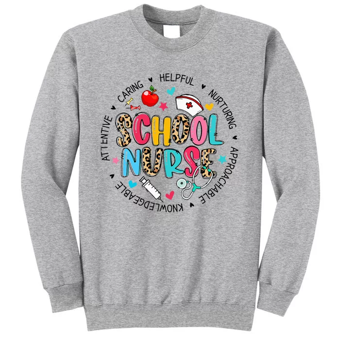 School Nurse Appreciation Back To School Nurse Tall Sweatshirt