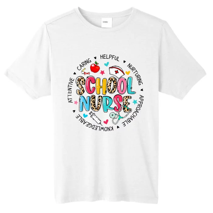 School Nurse Appreciation Back To School Nurse ChromaSoft Performance T-Shirt