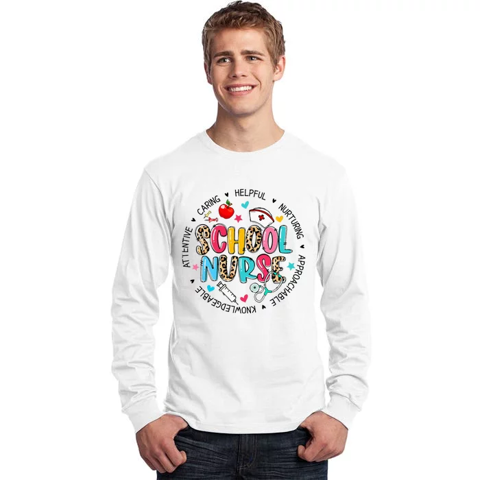 School Nurse Appreciation Back To School Nurse Tall Long Sleeve T-Shirt