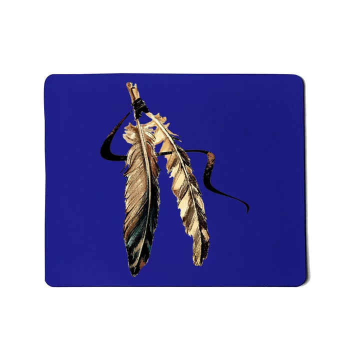 Southwest Native American Indian Tribal Art Colorful Feather Cool Gift Mousepad